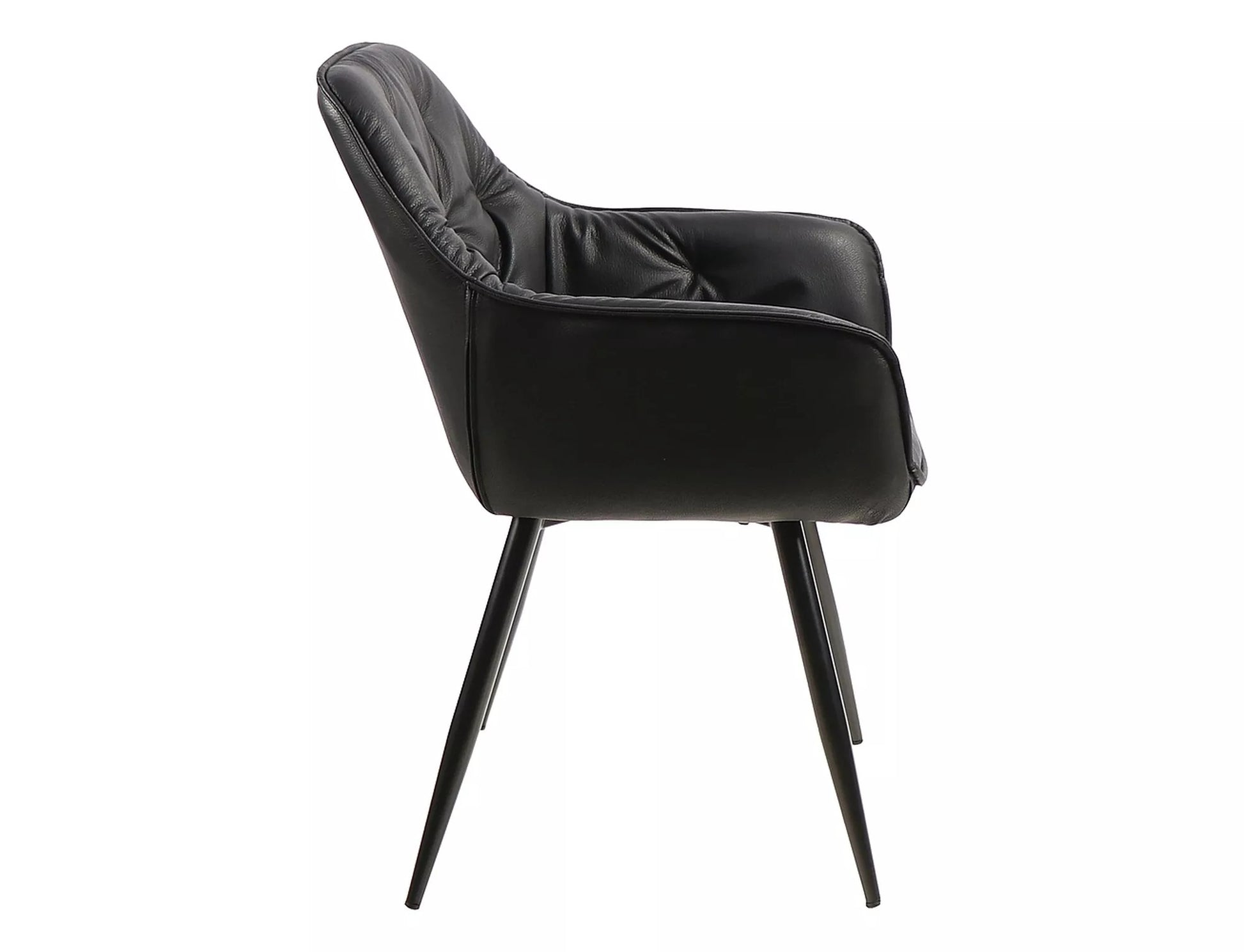 Kitchen Chair Washington | size: Width: 57cm, Height: 87cm, Depth: 43cm | color: Black | image: 2 | variant: 1003918