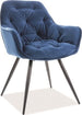 Kitchen Chair Washington | size: Width: 57cm, Height: 87cm, Depth: 43cm | color: Blue | image: 1 | variant: 1003565
