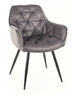 Kitchen Chair Washington | size: Width: 57cm, Height: 87cm, Depth: 43cm | color: Gray | image: 0 | variant: 1003914
