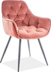 Kitchen Chair Washington | size: Width: 57cm, Height: 87cm, Depth: 43cm | color: Pink | image: 1 | variant: 1003567