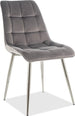 Kitchen Chair Wellington | size: Width: 50cm, Height: 88cm, Depth: 43cm | color: Gray | image: 1 | variant: 1003576