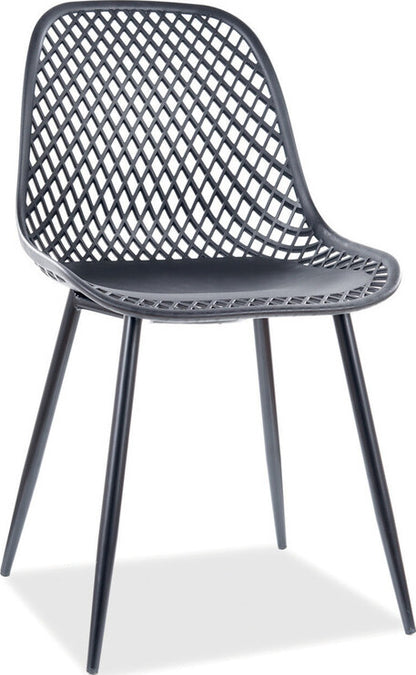 Kitchen Chair West Messina | size: Width: 46cm, Height: 75cm, Depth: 44cm | color: Black | image: 1 | variant: 1007799