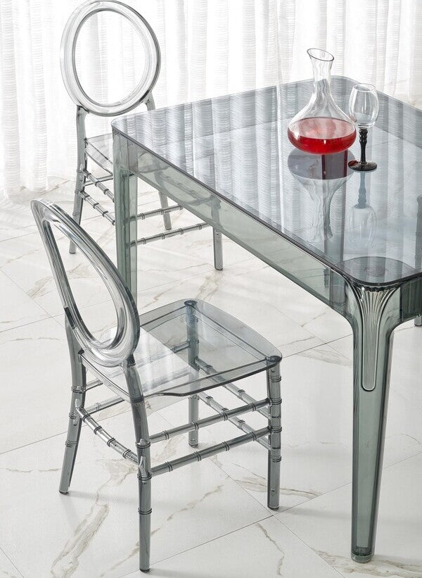 Kitchen Chair West Southwold | size: Width: 39cm, Height: 89cm, Depth: 50cm | color: Transparent | image: 3 | variant: 1007327