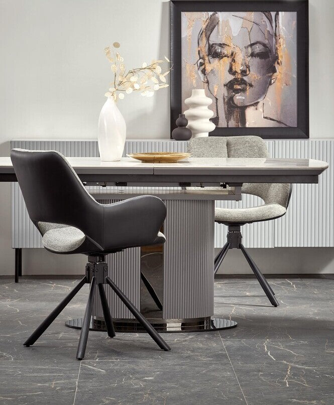 Kitchen Chair West Swanage | size: Width: 57cm, Height: 85cm, Depth: 59cm | color: Gray | image: 2 | variant: 1007319