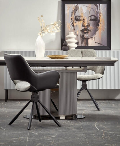 Kitchen Chair West Swanage | size: Width: 57cm, Height: 85cm, Depth: 59cm | color: Gray | image: 2 | variant: 1007319