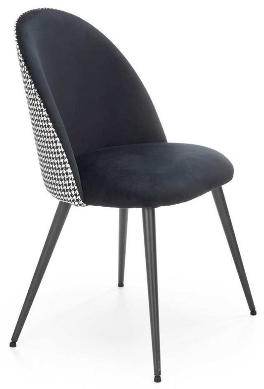 Kitchen Chair West Verona | size: Width: 49cm, Height: 84cm, Depth: 54cm | color: White/Black | image: 1 | variant: 1007447