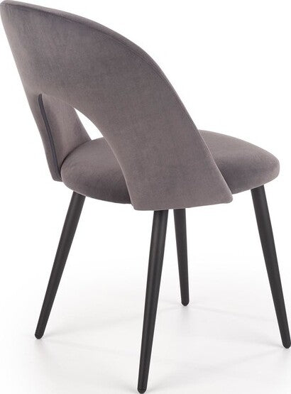 Kitchen Chair Zagreb | size: Width: 54cm, Height: 84cm, Depth: 57cm | color: Gray | image: 2 | variant: 1002291