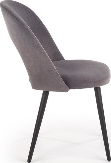 Kitchen Chair Zagreb | size: Width: 54cm, Height: 84cm, Depth: 57cm | color: Gray | image: 3 | variant: 1002291