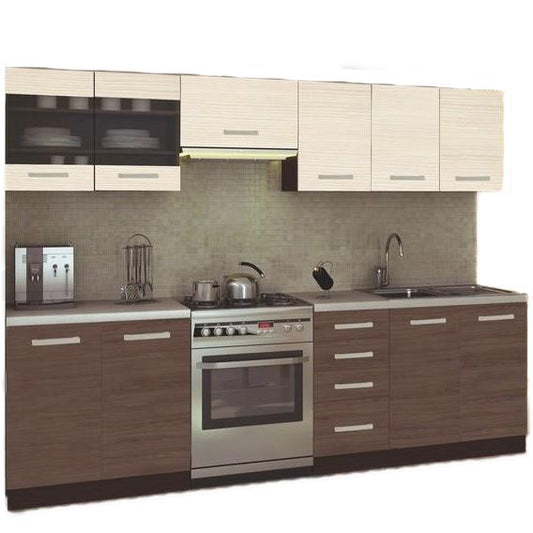 Kitchen Equipment Set Amanda | size: Width: 260cm | color: Natural | image: 0 | variant: 1010812