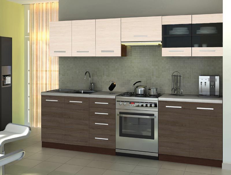 Kitchen Equipment Set Filey | size: Width: 260cm | color: Natural | image: 1 | variant: 1006621