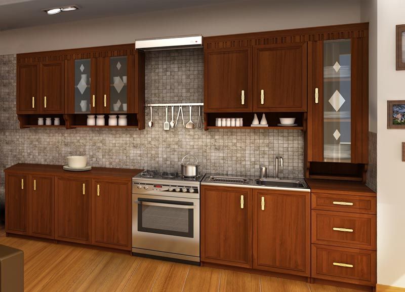 Kitchen Equipment Set Margaret | size: Width: 260cm | color: Natural | image: 1 | variant: 1010815