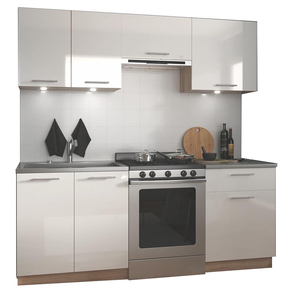 Kitchen Equipment Set Marija 1 | size: Width: 200cm | color: White | image: 0 | variant: 1010810