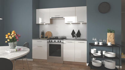 Kitchen Equipment Set Marija 1 | size: Width: 200cm | color: White | image: 1 | variant: 1010810
