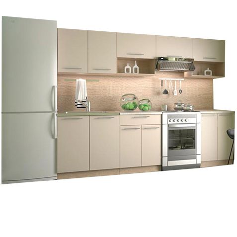 Kitchen Equipment Set Norrkoping | size: Width: 260cm | color: Beige | image: 0 | variant: 1001904