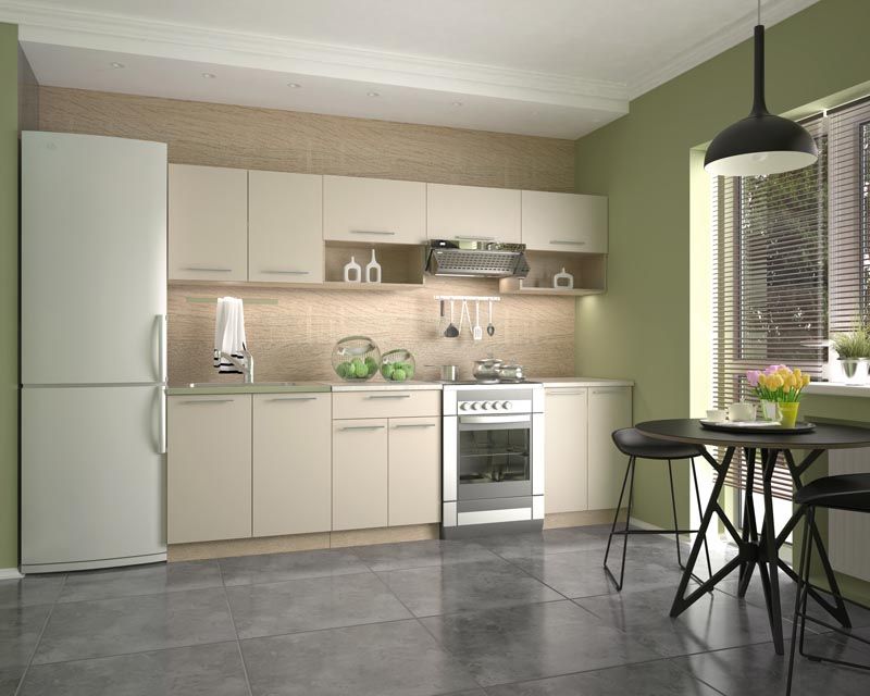 Kitchen Equipment Set Norrkoping | size: Width: 260cm | color: Beige | image: 1 | variant: 1001904