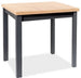 Kitchen Table Adam 1 | size: Length: 65cm, Width: 90cm, Height: 75cm | color: Black/Oak | image: 1 | variant: 1006535