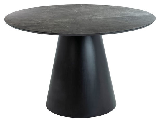 Kitchen Table Angel | size: Length: 120cm, Width: 120cm, Height: 76cm, Diameter: 120cm | color: Gray | image: 1 | variant: 1012355