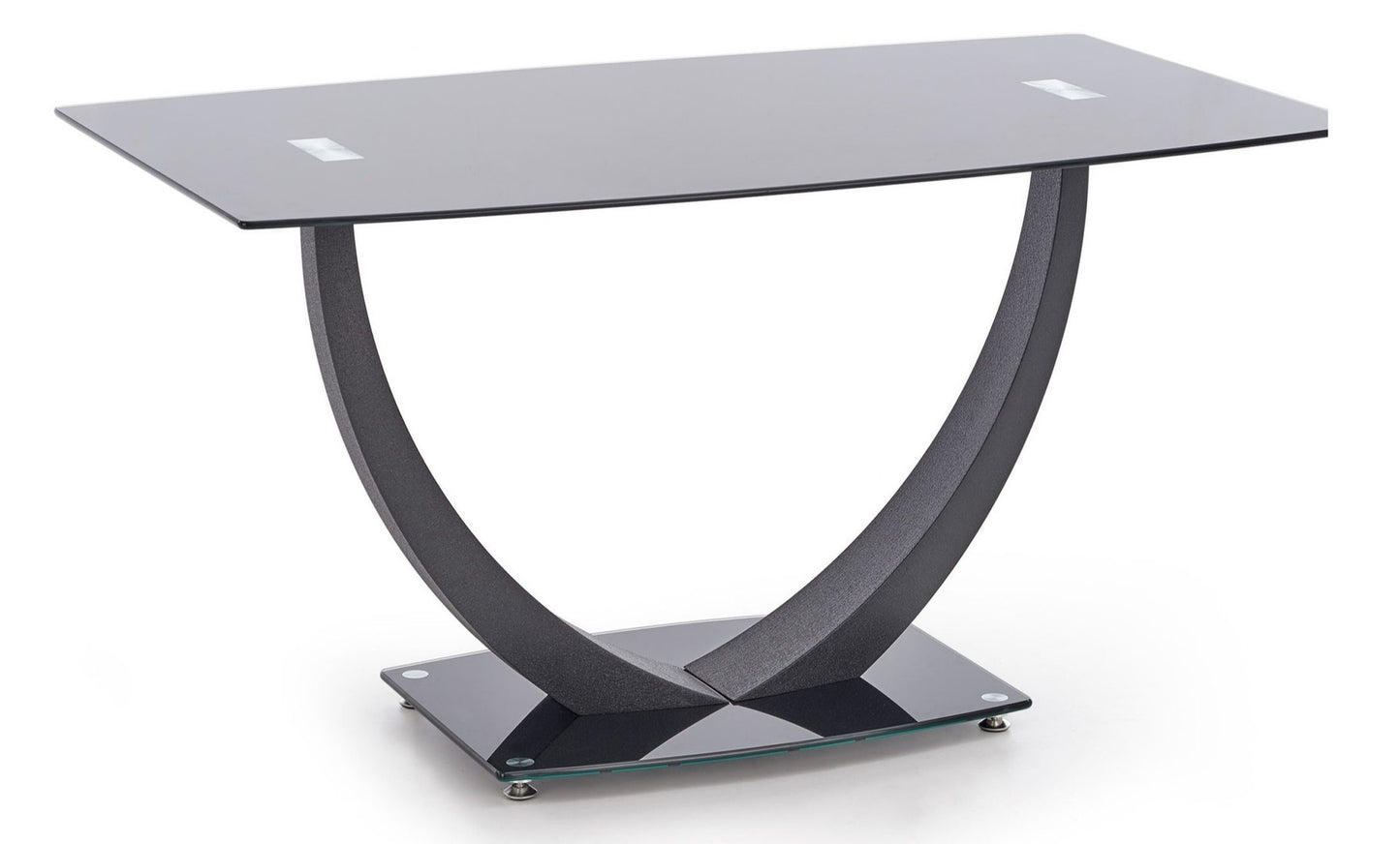 Kitchen Table Anton | size: Length: 80cm, Width: 140cm, Height: 75cm | color: Black | image: 1 | variant: 1011232