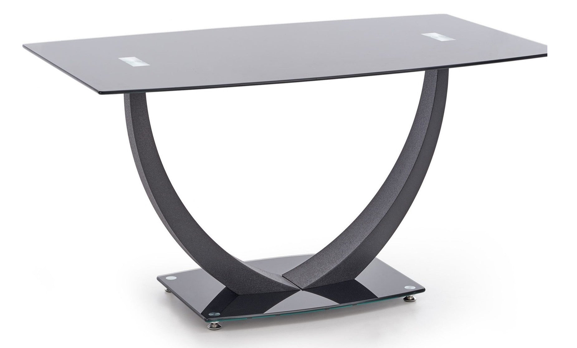 Kitchen Table Anton | size: Length: 80cm, Width: 140cm, Height: 75cm | color: Black | image: 1 | variant: 1011232