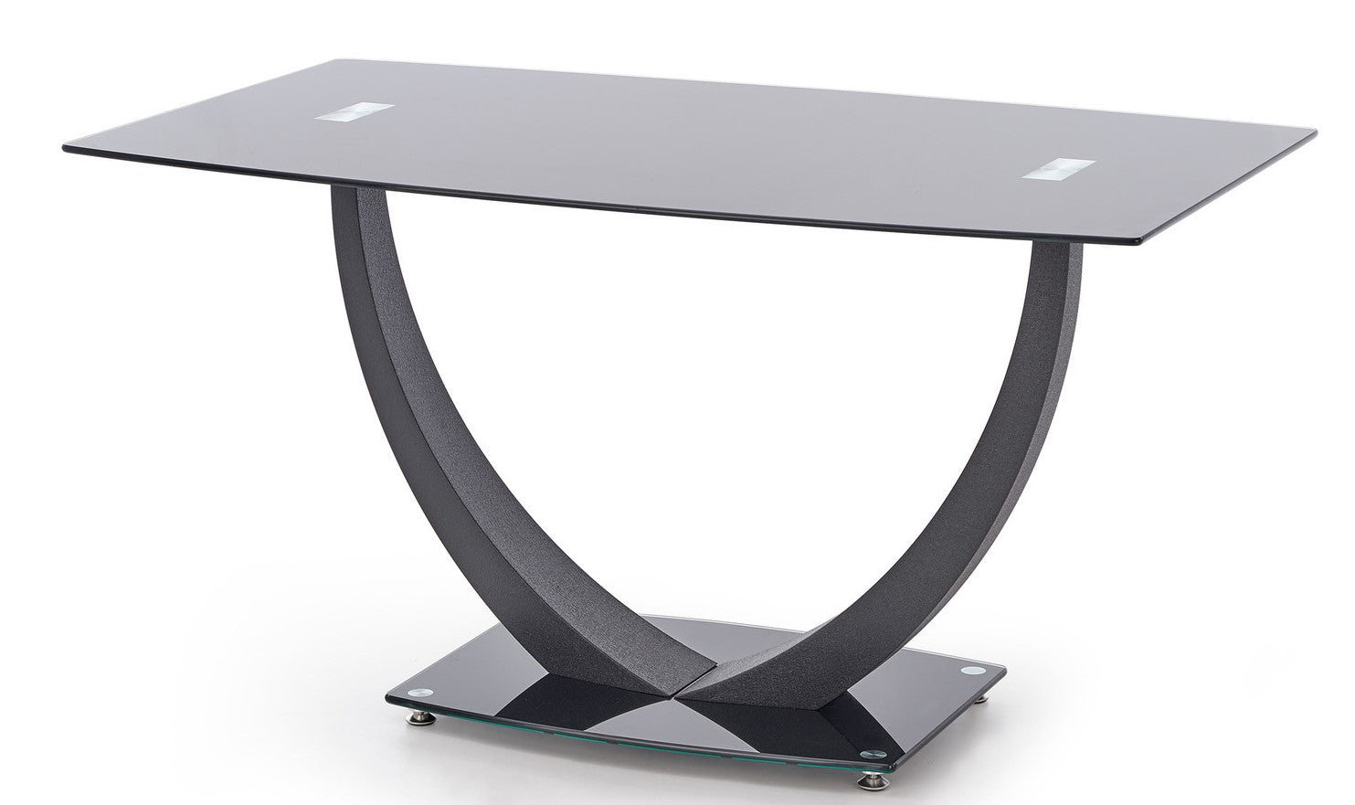 Kitchen Table Anton | size: Length: 80cm, Width: 140cm, Height: 75cm | color: Black | image: 4 | variant: 1011232
