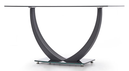 Kitchen Table Anton | size: Length: 80cm, Width: 140cm, Height: 75cm | color: Black | image: 5 | variant: 1011232