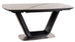 Kitchen Table Armani | size: Length: 90cm, Width: 220cm, Height: 76cm | color: White/Marble/Black | image: 1 | variant: 1006592