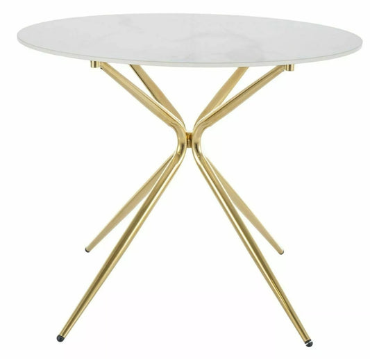 Kitchen Table Azalia 1 | size: Length: 90cm, Width: 90cm, Height: 75cm, Diameter: 90cm | color: White | image: 0 | variant: 1017904