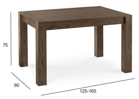 Kitchen Table Bangor | size: Length: 90cm, Width: 165cm, Height: 75cm | color: Oak | image: 4 | variant: 1005086