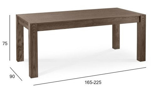 Kitchen Table Bangor | size: Length: 90cm, Width: 225cm, Height: 75cm | color: Oak | image: 3 | variant: 1005087