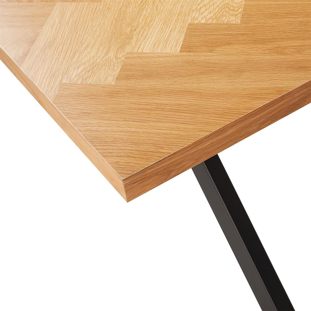 Kitchen Table Bern | size: Length: 90cm, Width: 200cm, Height: 75cm | color: Oak | image: 5 | variant: 1001575