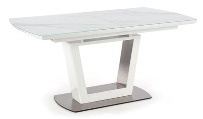 Kitchen Table Blanco | size: Length: 90cm, Width: 200cm, Height: 76cm | color: White/Marble | image: 1 | variant: 1011999