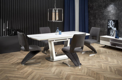 Kitchen Table Blanco | size: Length: 90cm, Width: 200cm, Height: 76cm | color: White/Marble | image: 3 | variant: 1011999