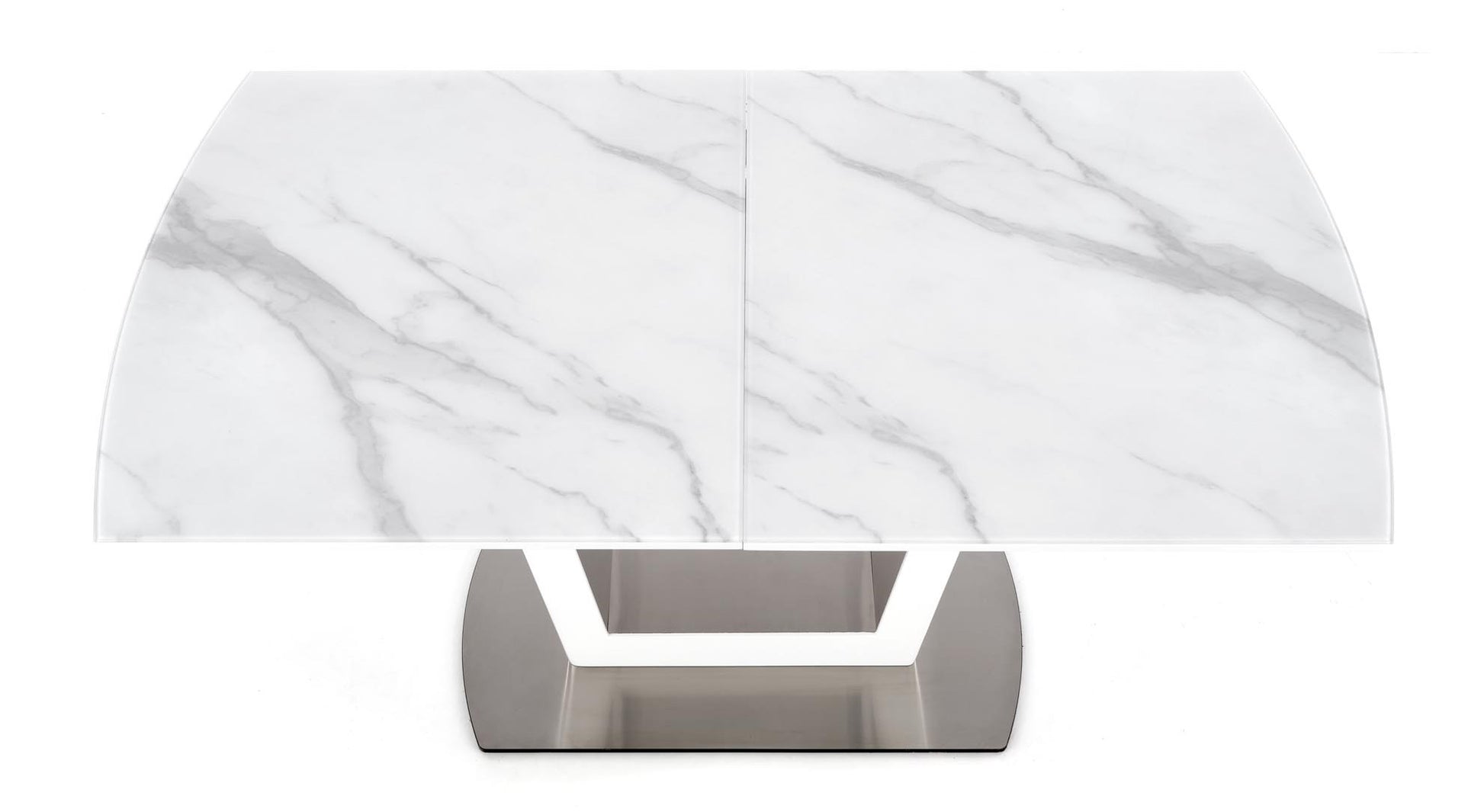 Kitchen Table Blanco | size: Length: 90cm, Width: 200cm, Height: 76cm | color: White/Marble | image: 9 | variant: 1011999