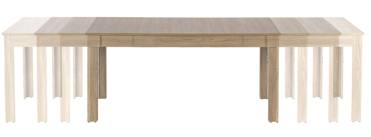Kitchen Table Brasilia | size: Length: 90cm, Width: 300cm, Height: 76cm | color: Oak | image: 3 | variant: 1003168