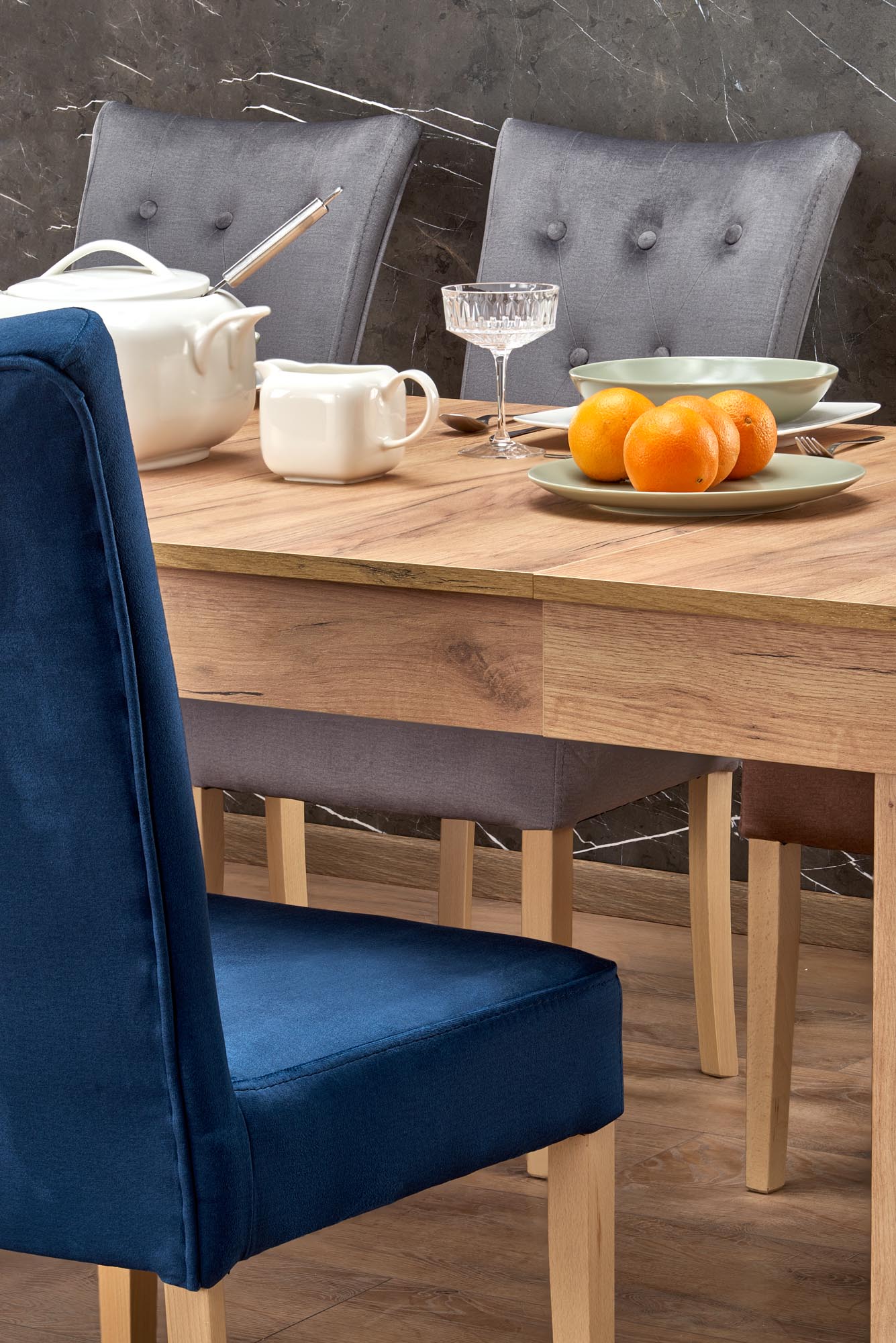 Kitchen Table Brasilia | size: Length: 90cm, Width: 300cm, Height: 76cm | color: Oak | image: 3 | variant: 1003170