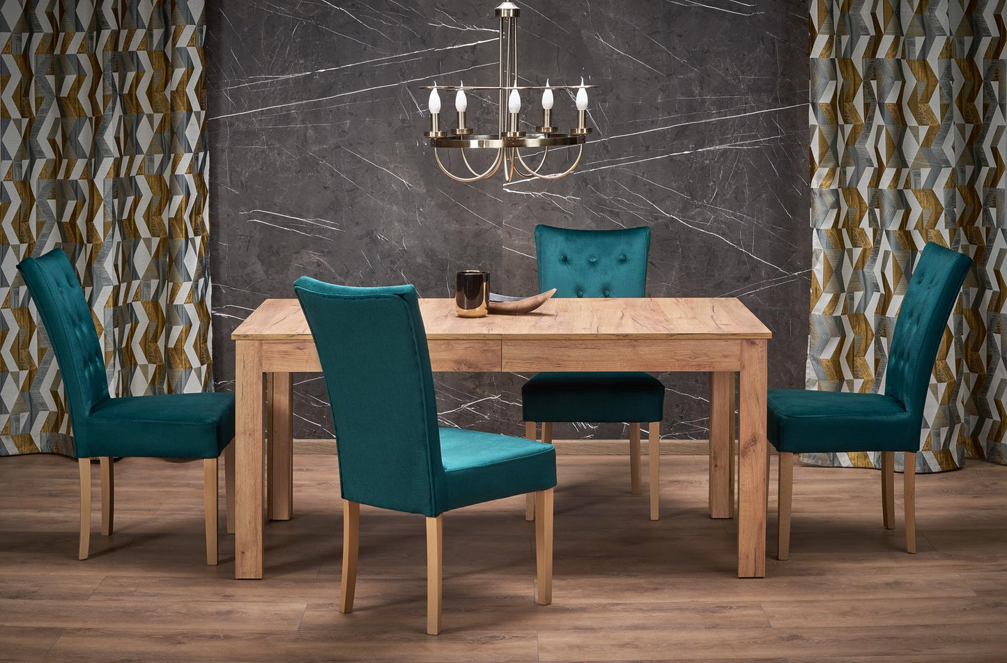 Kitchen Table Brasilia | size: Length: 90cm, Width: 300cm, Height: 76cm | color: Oak | image: 4 | variant: 1003170