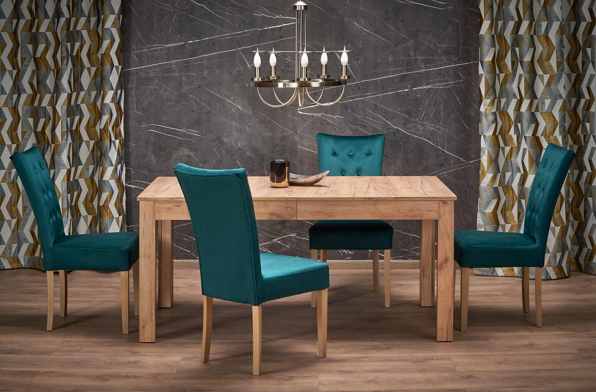 Kitchen Table Brasilia | size: Length: 90cm, Width: 300cm, Height: 76cm | color: Oak | image: 4 | variant: 1003170