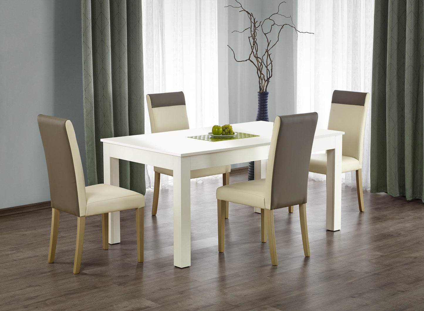 Kitchen Table Brasilia | size: Length: 90cm, Width: 300cm, Height: 76cm | color: White | image: 2 | variant: 1003166