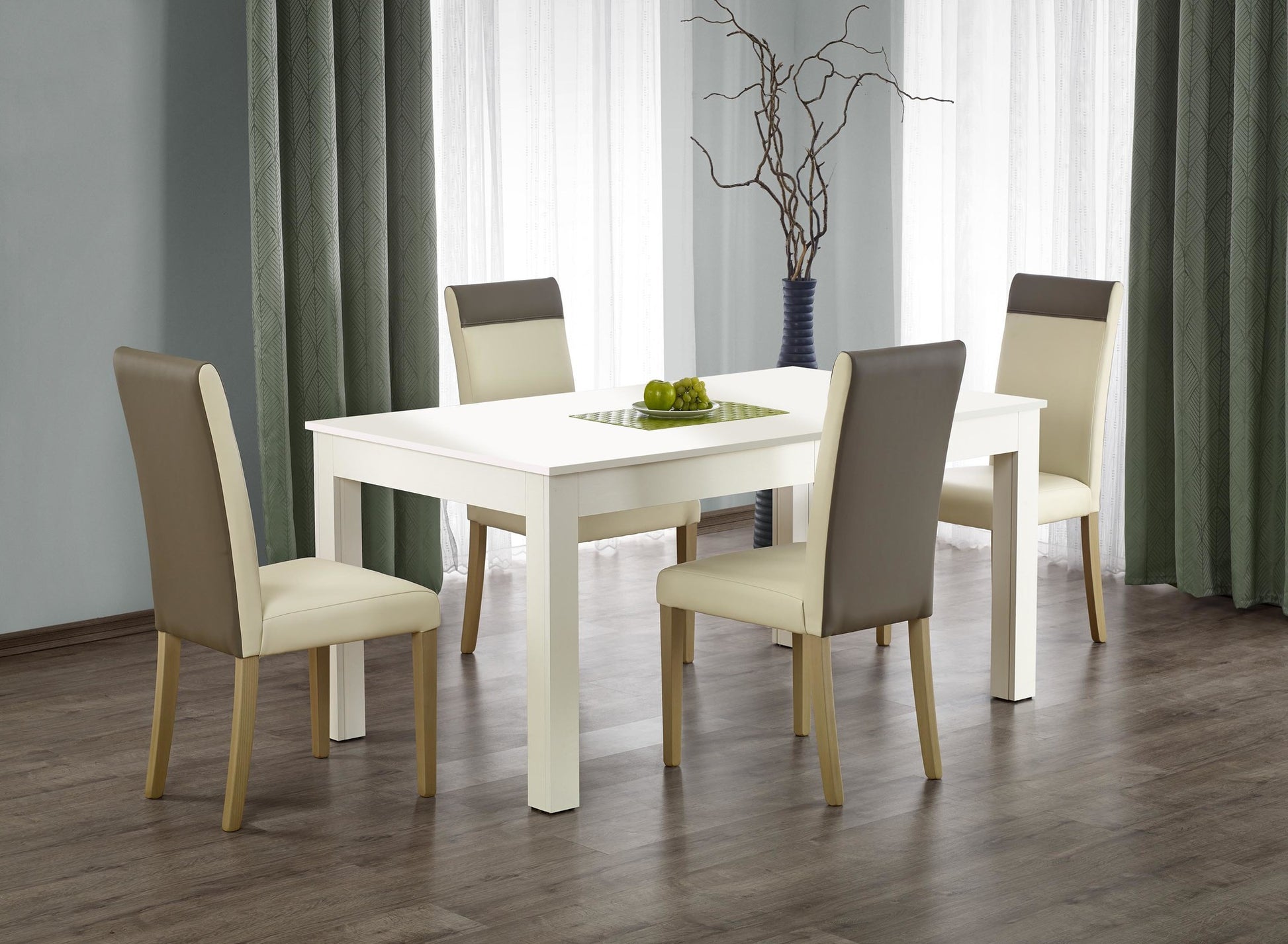 Kitchen Table Brasilia | size: Length: 90cm, Width: 300cm, Height: 76cm | color: White | image: 2 | variant: 1003166