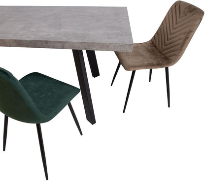 Kitchen Table Brigit | size: Length: 84.5cm, Width: 198cm, Height: 77cm | color: Gray | image: 7 | variant: 1006520