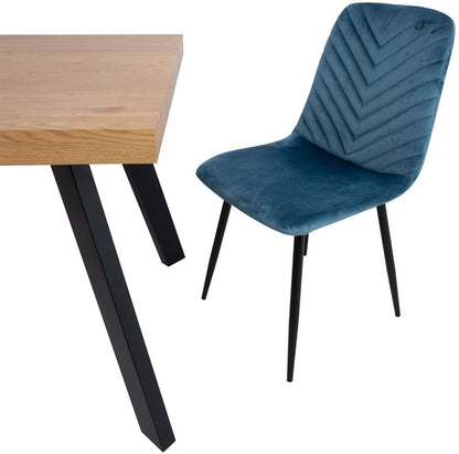 Kitchen Table Brigit | size: Length: 84.5cm, Width: 198cm, Height: 77cm | color: Oak | image: 5 | variant: 1006521