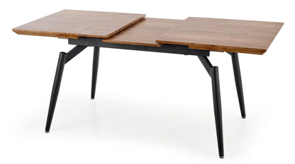 Kitchen Table Cambell | size: Length: 80cm, Width: 180cm, Height: 74cm | color: Black/Oak | image: 6 | variant: 1011258