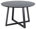 Kitchen Table Catania | size: Length: 120cm, Width: 120cm, Height: 75cm, Diameter: 120cm | color: Black | image: 1 | variant: 1001533