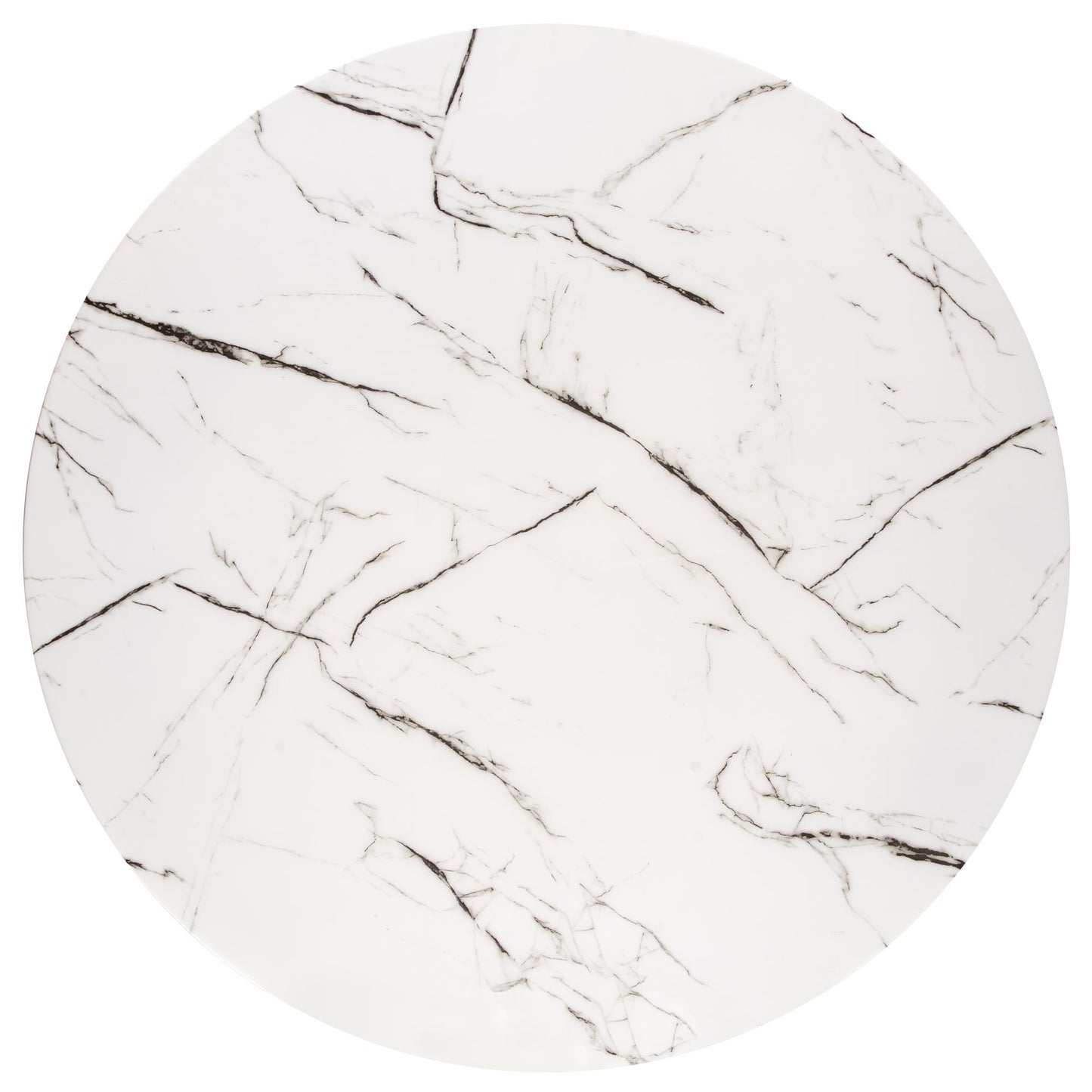 Kitchen Table Chennai | size: Length: 100cm, Width: 100cm, Height: 73cm, Diameter: 100cm | color: White/Marble/Gold | image: 5 | variant: 1003205
