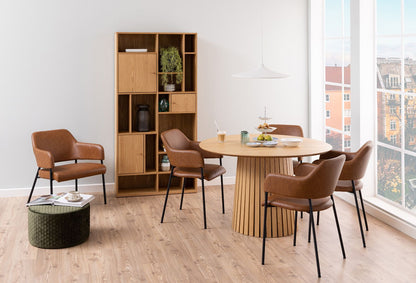 Kitchen Table Christo | size: Length: 120cm, Width: 120cm, Height: 75cm, Diameter: 120cm | color: Oak | image: 2 | variant: 1006478