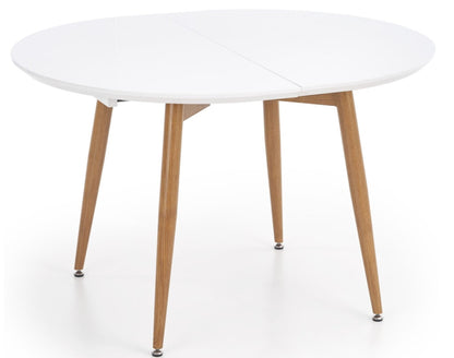Kitchen Table Cleveland | size: Length: 100cm, Width: 200cm, Height: 75cm | color: White/Oak | image: 1 | variant: 1003216