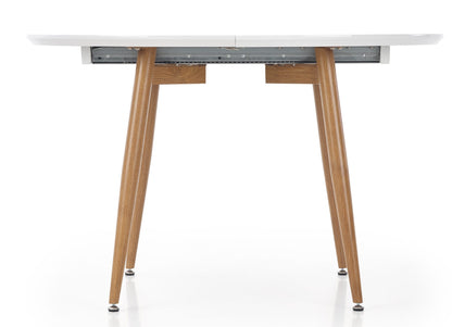 Kitchen Table Cleveland | size: Length: 100cm, Width: 200cm, Height: 75cm | color: White/Oak | image: 5 | variant: 1003216