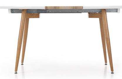 Kitchen Table Cleveland | size: Length: 100cm, Width: 200cm, Height: 75cm | color: White/Oak | image: 6 | variant: 1003216
