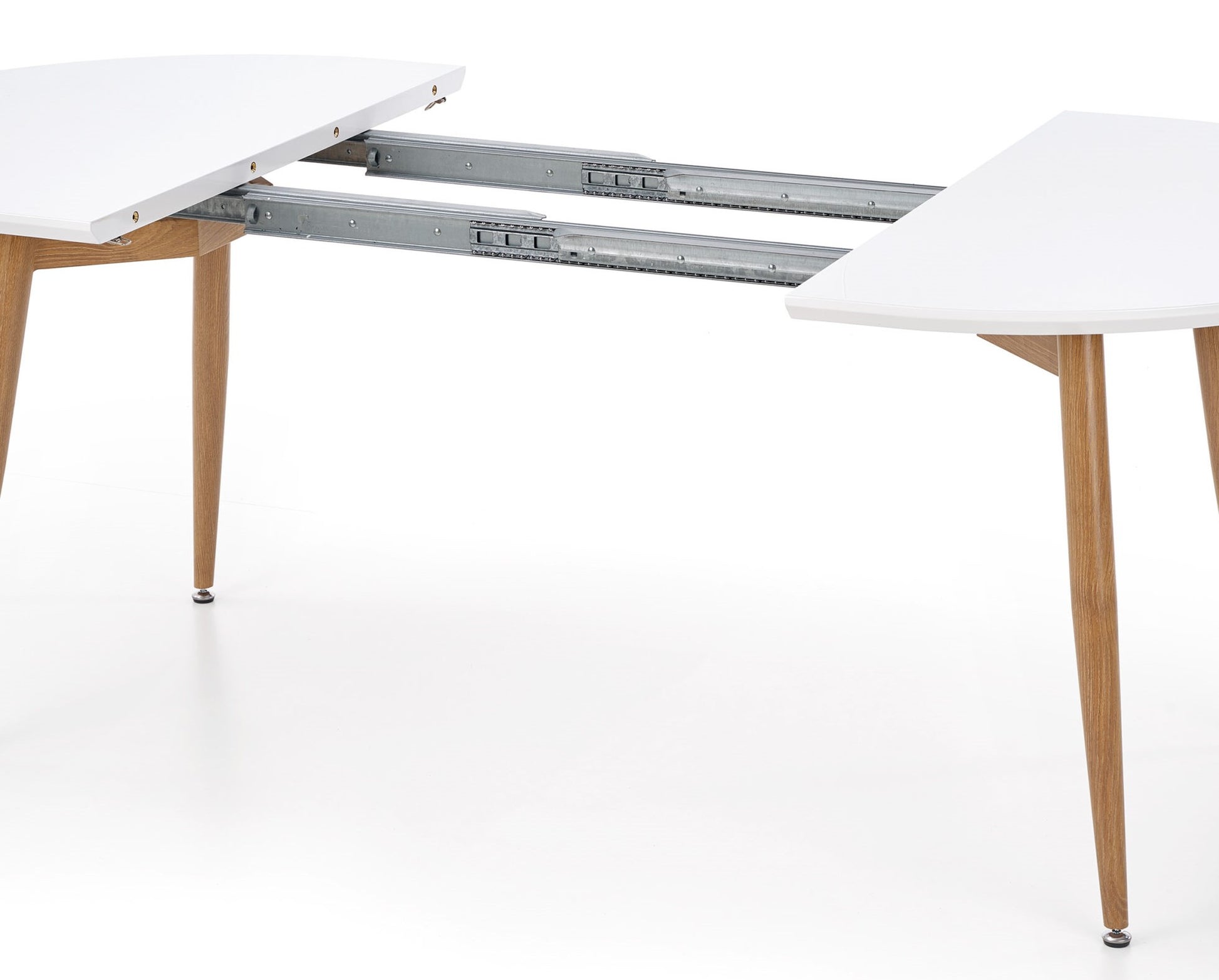 Kitchen Table Cleveland | size: Length: 100cm, Width: 200cm, Height: 75cm | color: White/Oak | image: 8 | variant: 1003216