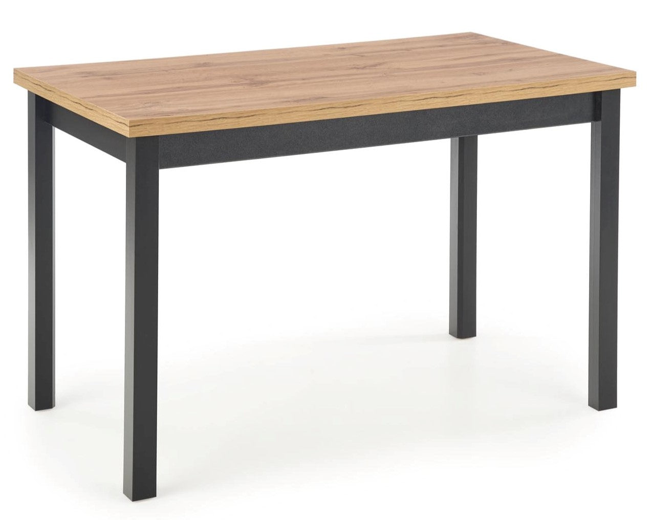 Kitchen Table Cobalt | size: Length: 68cm, Width: 120cm, Height: 77cm | color: Black/Oak | image: 1 | variant: 1012025
